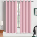 Cortinas blackout rosa com 63 polegadas de comprimento